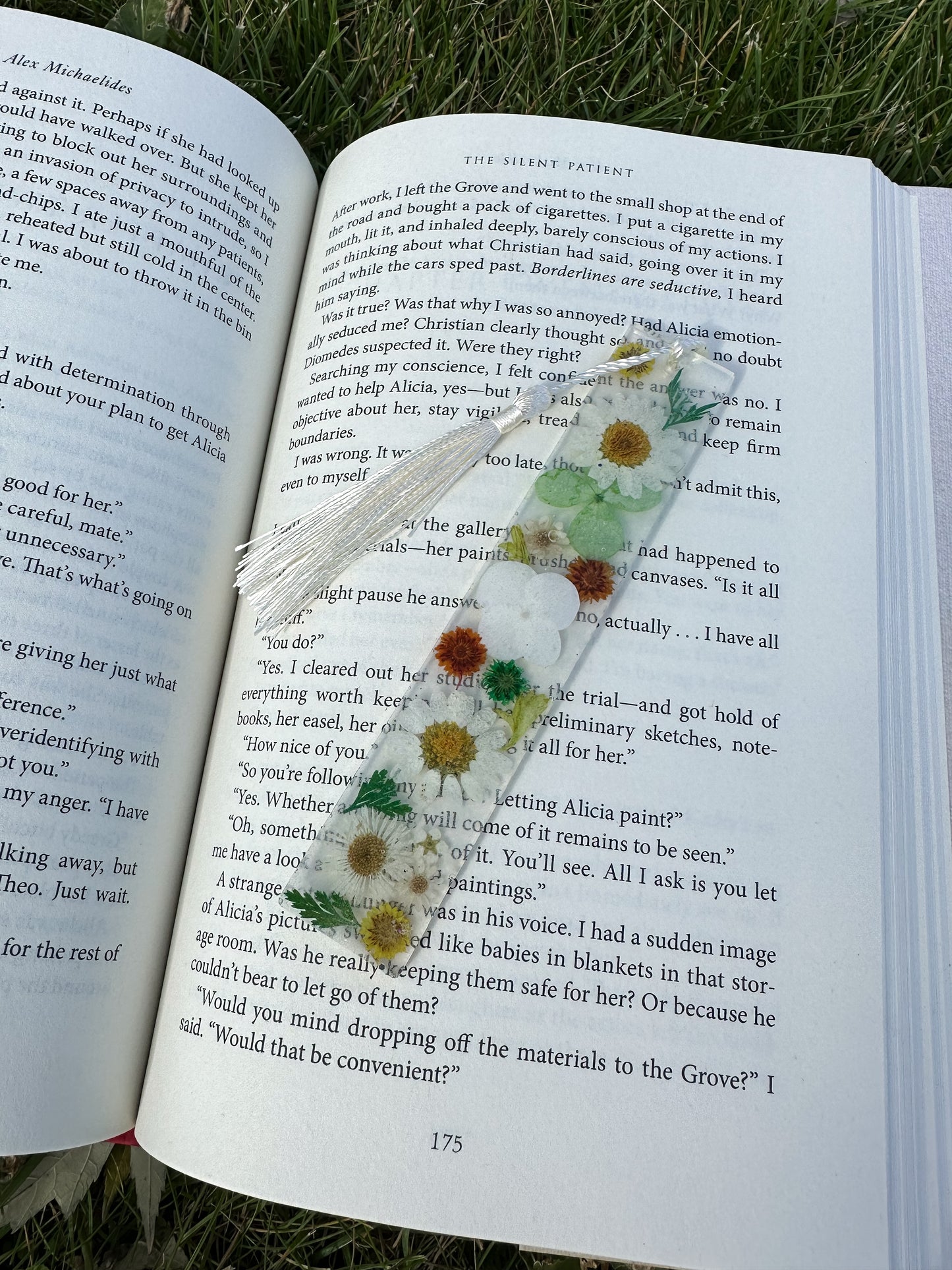 Custom Floral Bookmark