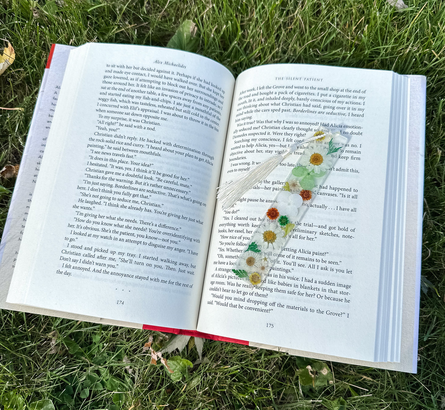 Custom Floral Bookmark