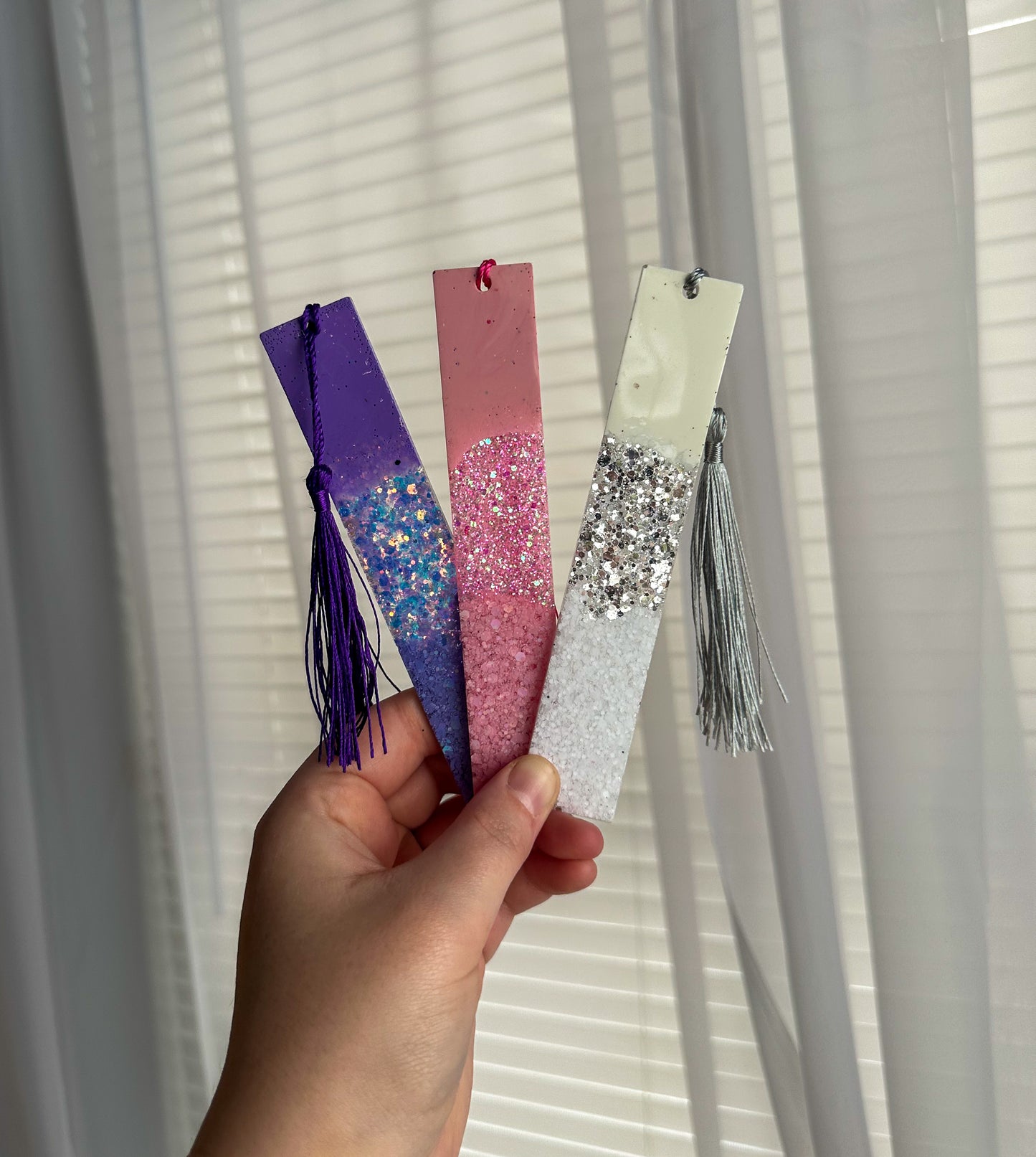 Custom Glitter Bookmark