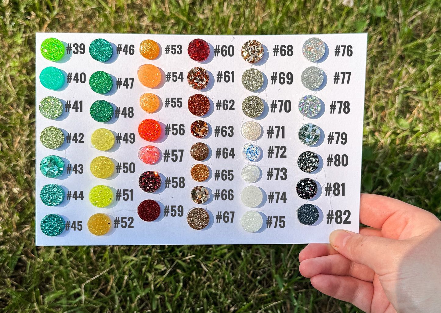 Custom Glitter Bookmark