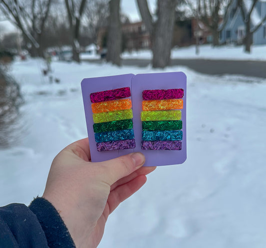 Rainbow tinsel mini bundle