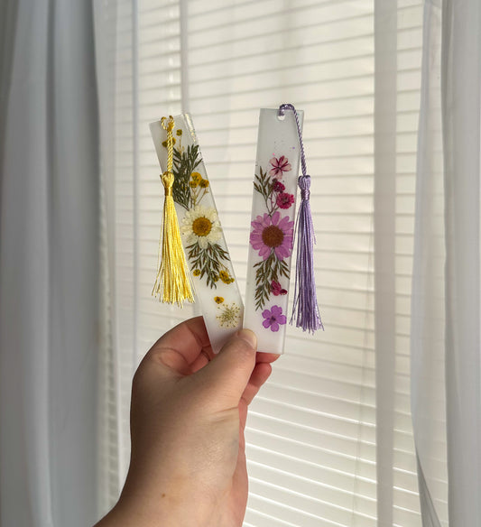 Custom Floral Bookmark