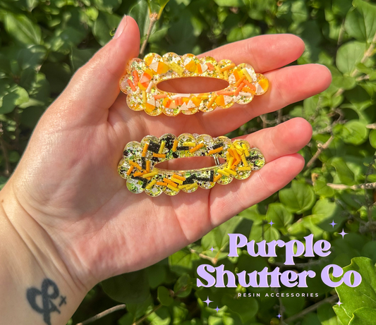 Halloween Sprinkle Snap Clips